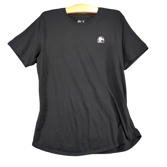 Taco Bell Women's Graphic Print T-Shirt Black Medium Short Sleeve Crew Neck - Picture 1 of 12